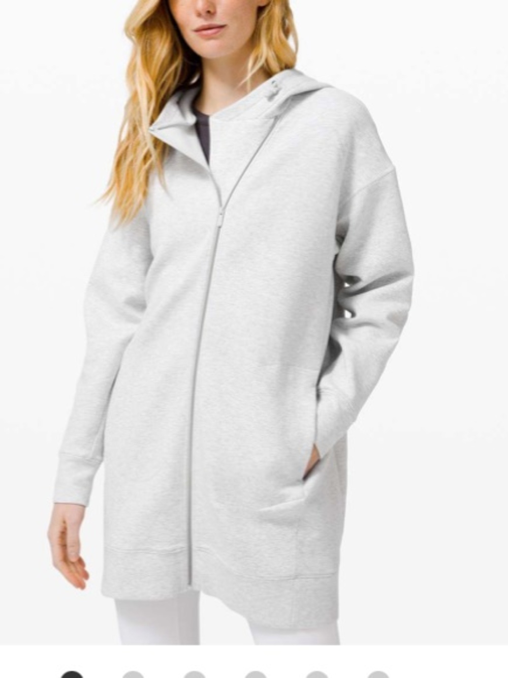 Lululemon In Orbit jacket heather grey size 6